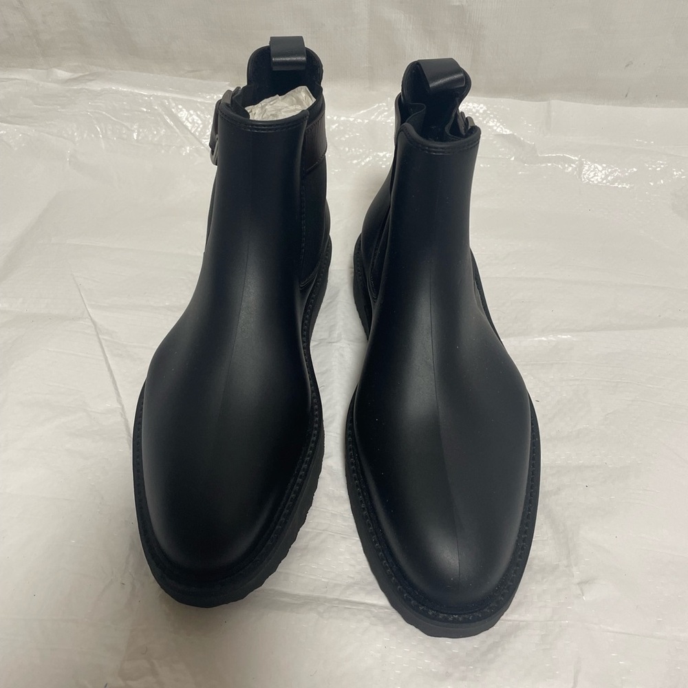 Saks Fifth Avenue Black Leather Men's Boots